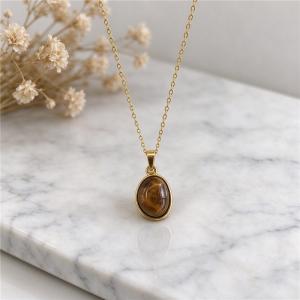 SS Gold-Plating Necklace - KN304652-SXSJ