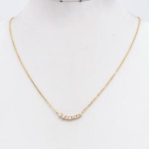 SS Gold-Plating Necklace - KN304681-CQ