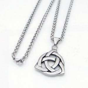 Stainless Steel Necklace - KN304811-GSD