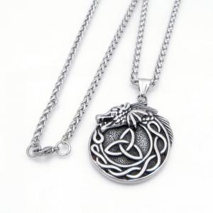 Stainless Steel Necklace - KN304813-GSD
