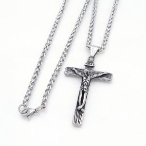 Stainless Steel Necklace - KN304814-GSD