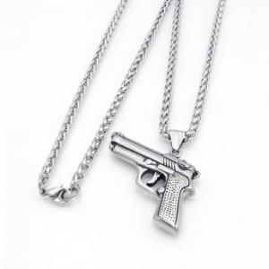 Stainless Steel Necklace - KN304821-GSD