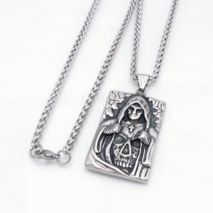 Stainless Steel Necklace - KN304824-GSD