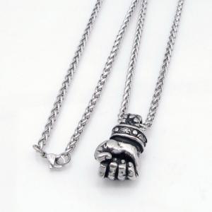 Stainless Steel Necklace - KN304825-GSD