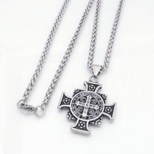 Stainless Steel Necklace - KN304828-GSD