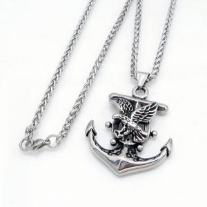 Stainless Steel Necklace - KN304836-GSD