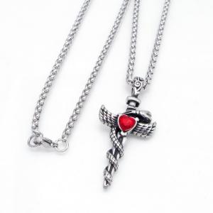 Stainless Steel Necklace - KN304840-GSD