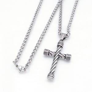 Stainless Steel Necklace - KN304844-GSD