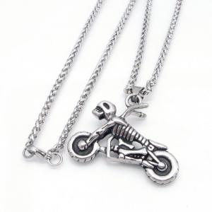 Stainless Steel Necklace - KN304845-GSD