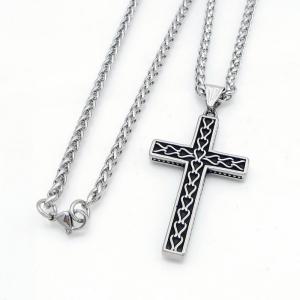 Stainless Steel Necklace - KN304846-GSD