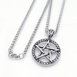 Stainless Steel Necklace - KN304851-GSD