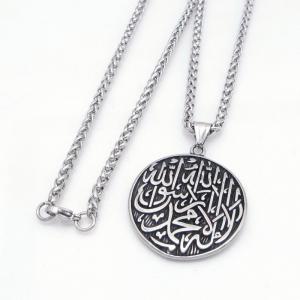 Stainless Steel Necklace - KN304852-GSD