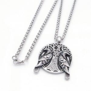 Stainless Steel Necklace - KN304858-GSD