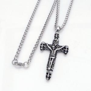 Stainless Steel Necklace - KN304860-GSD