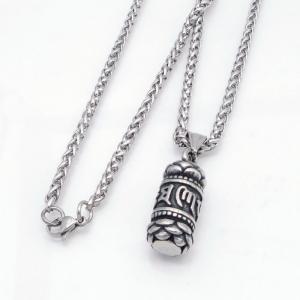 Stainless Steel Necklace - KN304861-GSD