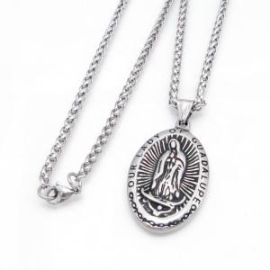 Stainless Steel Necklace - KN304862-GSD