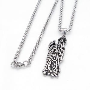 Stainless Steel Necklace - KN304863-GSD