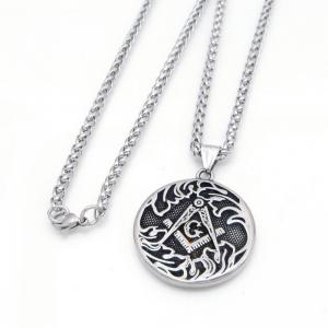 Stainless Steel Necklace - KN304866-GSD