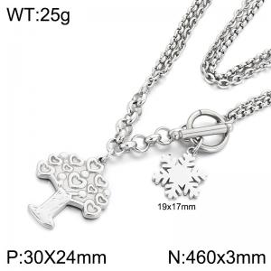 Stainless Steel Necklace - KN304929-Z