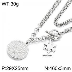 Stainless Steel Necklace - KN304935-Z