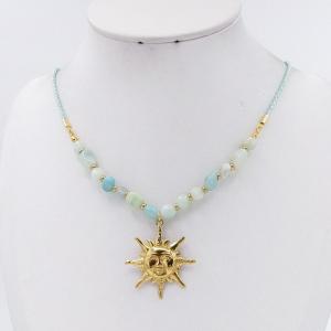 SS Gold-Plating Necklace - KN304991-HM
