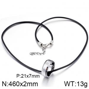 Stainless steel with Tungsten Necklace - KN31673-TS