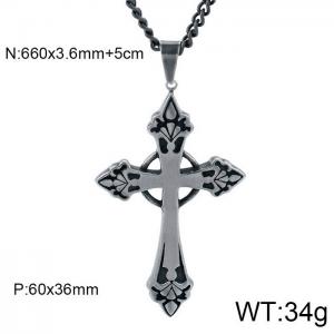 Stainless Steel Necklace - KN32651-BD