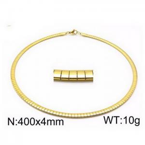 Staineless Steel Small Gold-plating Chain - KN33345-Z