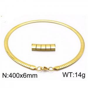 Staineless Steel Small Gold-plating Chain - KN33346-Z