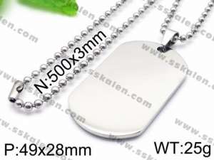 Stainless Steel Necklace - KN35681-Z