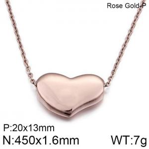 SS Rose Gold-Plating Necklace - KN35790-JE