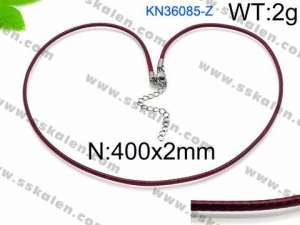 Stainless Steel Clasp with Fabric Cord - KN36085-Z