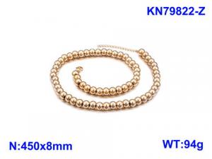 SS Gold-Plating Necklace - KN79822-Z