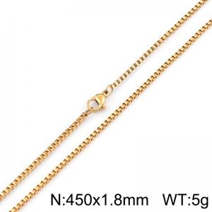 Staineless Steel Small Gold-plating Chain - KN80082-Z