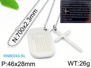 Stainless Steel Necklace - KN80243-KL