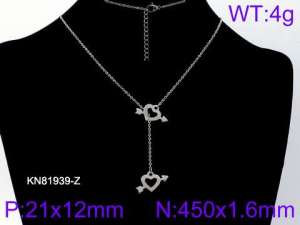 Stainless Steel Necklace - KN81939-Z