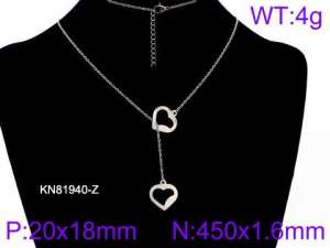 Stainless Steel Necklace - KN81940-Z