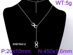Stainless Steel Necklace - KN81942-Z