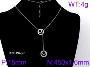 Stainless Steel Necklace - KN81945-Z