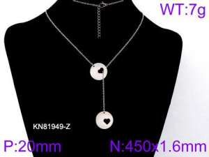 Stainless Steel Necklace - KN81949-Z
