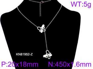 Stainless Steel Necklace - KN81952-Z