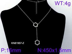 Stainless Steel Necklace - KN81957-Z
