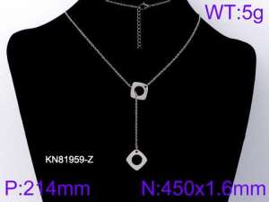 Stainless Steel Necklace - KN81959-Z