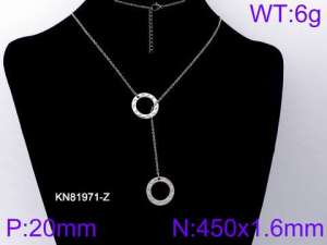 Stainless Steel Necklace - KN81971-Z