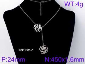 Stainless Steel Necklace - KN81981-Z