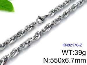 Stainless Steel Necklace - KN82170-Z