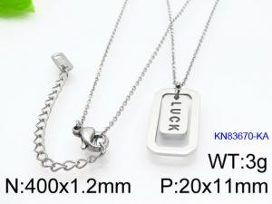 Stainless Steel Necklace - KN83670-KA
