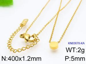 SS Gold-Plating Necklace - KN83678-KA