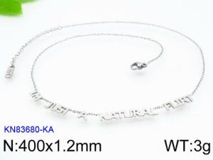 Stainless Steel Necklace - KN83680-KA