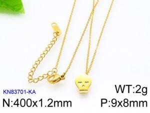 SS Gold-Plating Necklace - KN83701-KA